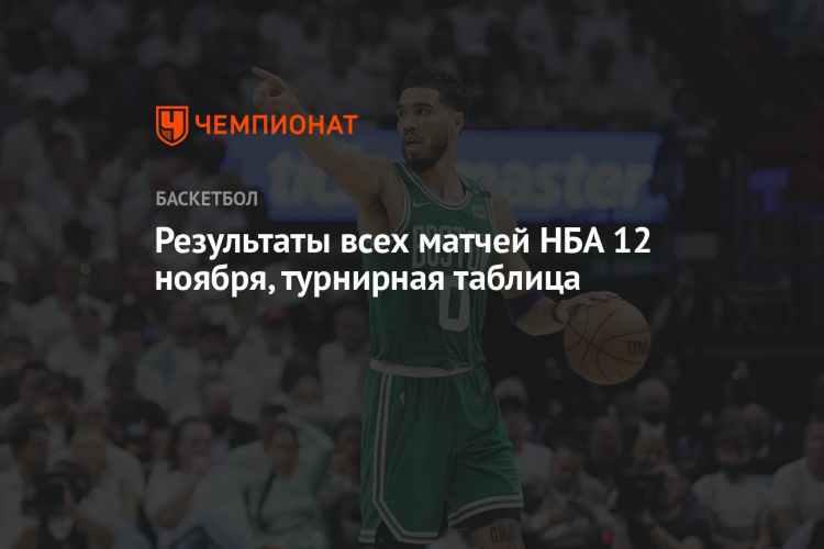 Нба таблицы и результаты