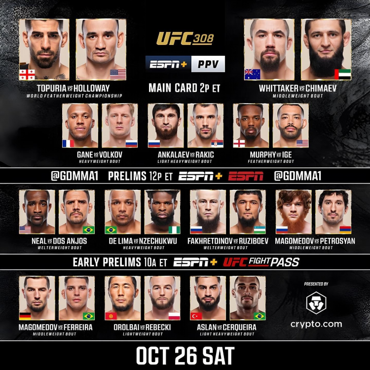 Смотреть бои ufc