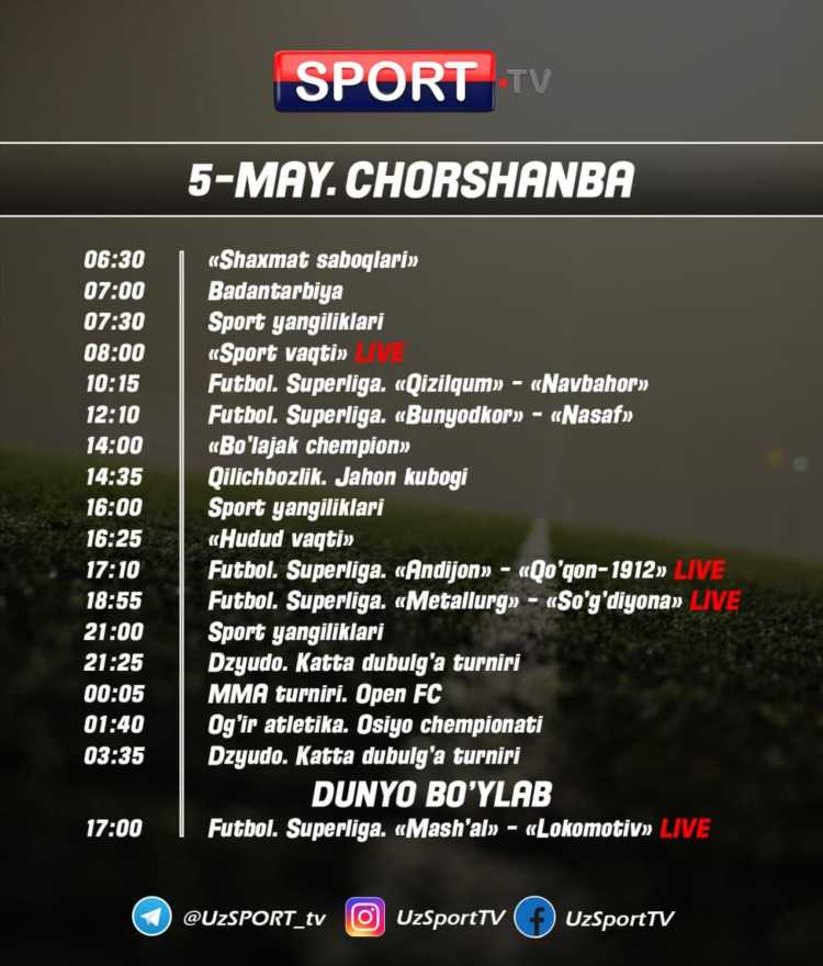 Sport tv online uz
